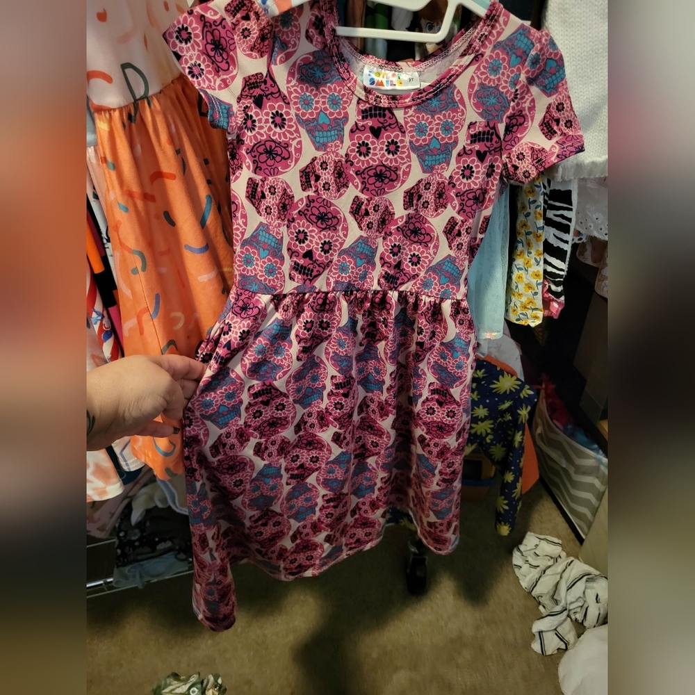DDS maxi dress size 3/4 sugar skull design